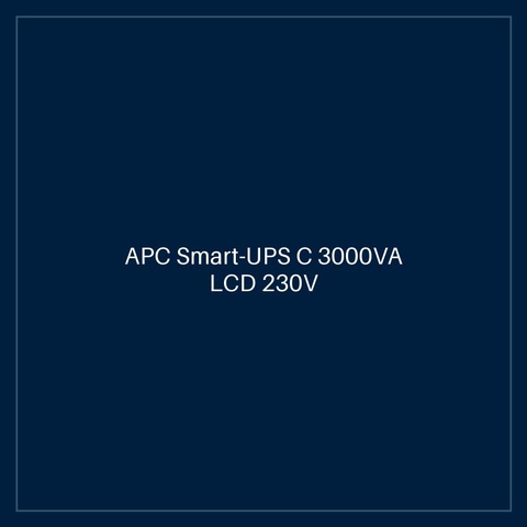 APC Smart-UPS C 3000VA LCD 230V