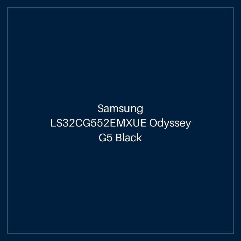 Samsung LS32CG552EMXUE Odyssey G5 Black