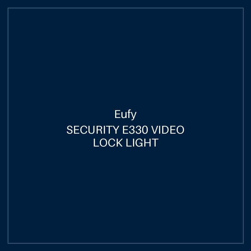 EUFY SECURITY E330 VIDEO LOCK LIGHT GRAY