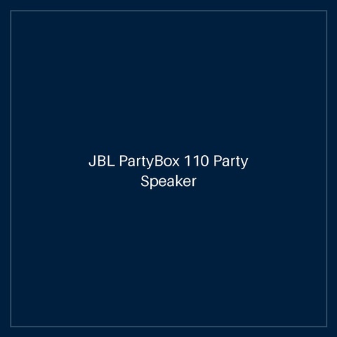 JBL PartyBox 110 Party Speaker