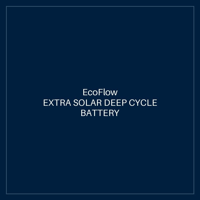 ECOFLOW EXTRA SOLAR DEEP CYCLE BATTERY FOR DELTA PRO (DELTAPROEB-US)