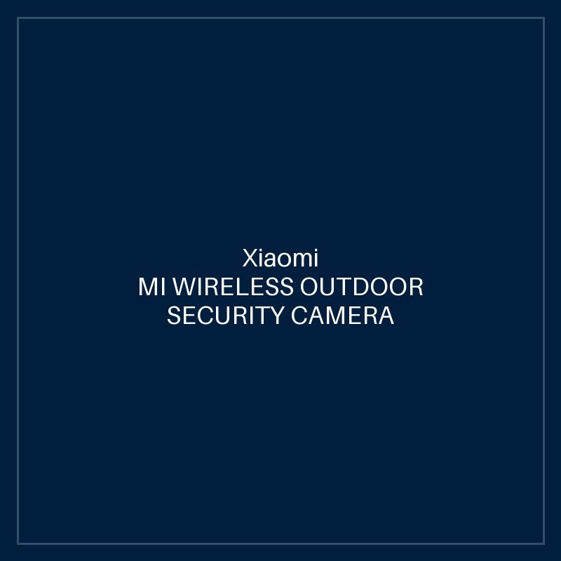 MI WIRELESS OUTDOOR SECURITY CAMERA 1080P SET