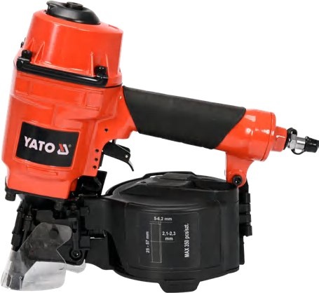 Pneumatic roofing coil nailer