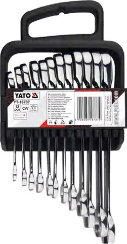 Combination ratchet wrench set