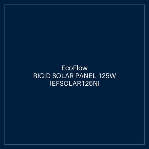 ECOFLOW RIGID SOLAR PANEL 125W (EFSOLAR125N) x 2 PCS