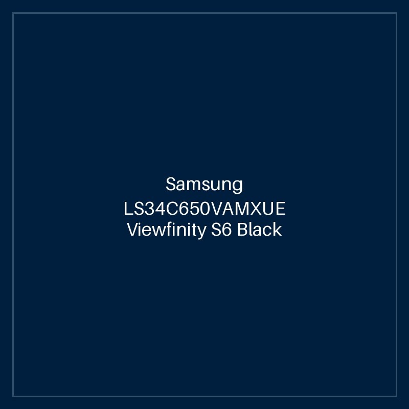 Samsung LS34C650VAMXUE Viewfinity S6 Black