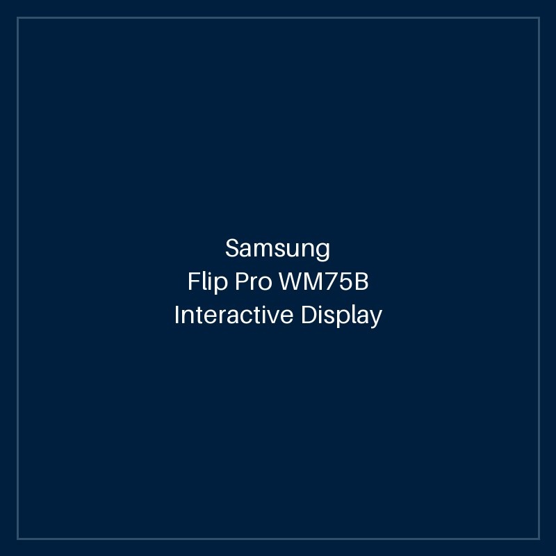 Flip Pro WM75B Interactive Display