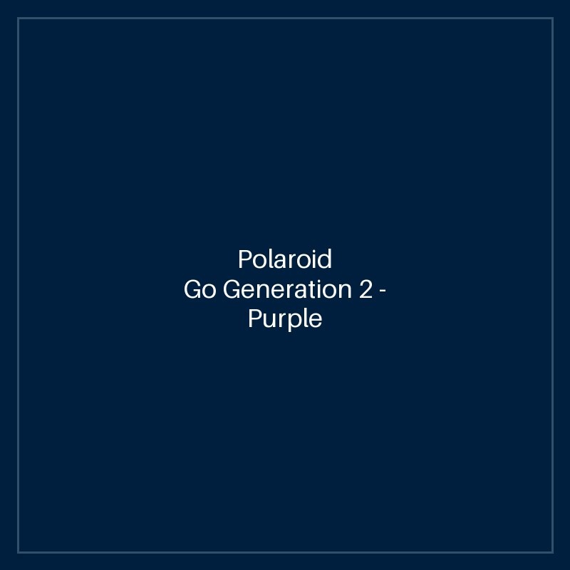 Polaroid Go Generation 2 - Purple