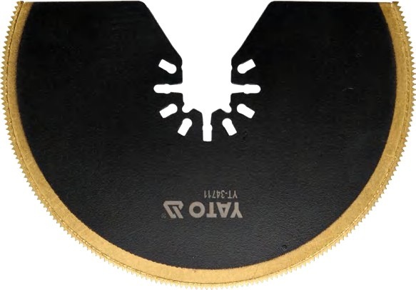 Half-moon saw blade for oscillating multitool BIM