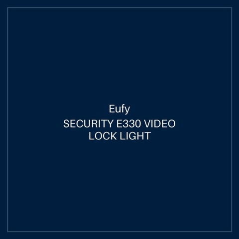 EUFY SECURITY E330 VIDEO LOCK LIGHT GRAY