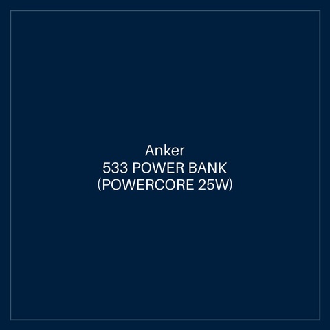 ANKER 533 POWER BANK (POWERCORE 25W) - BLACK