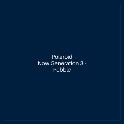 Polaroid Now Generation 3 - Pebble White