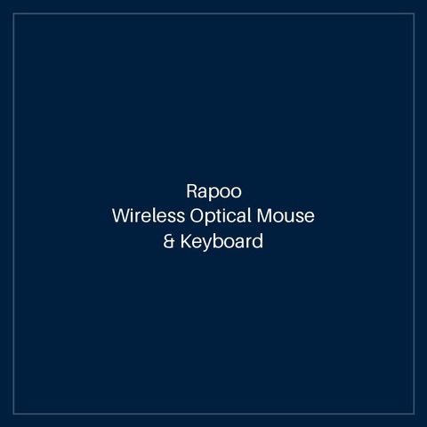 RAPOO Wireless Optical Mouse & Keyboard US_BLACK