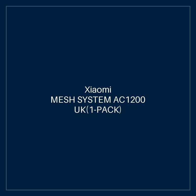XIAOMI MESH SYSTEM AC1200 UK(1-PACK)