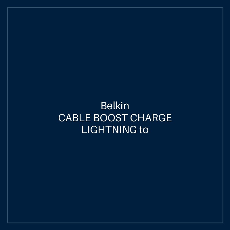 BELKIN CABLE BOOST CHARGE LIGHTNING to USB-A 2m - WHITE