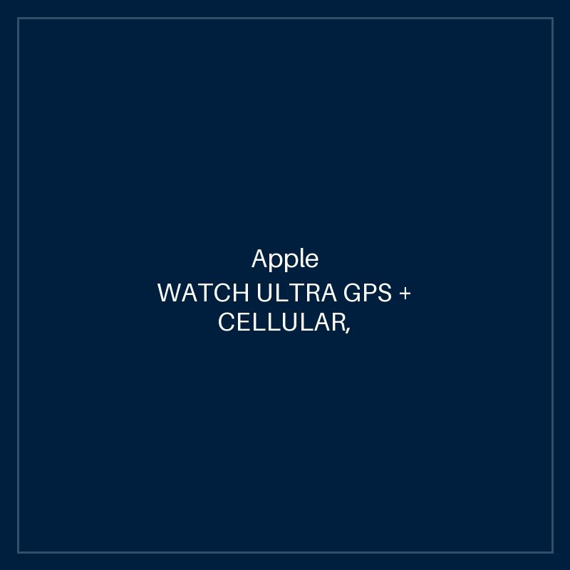 APPLE WATCH ULTRA GPS + CELLULAR, 49MM TITANIUM CASE WITH YELLOW OCEAN BAND