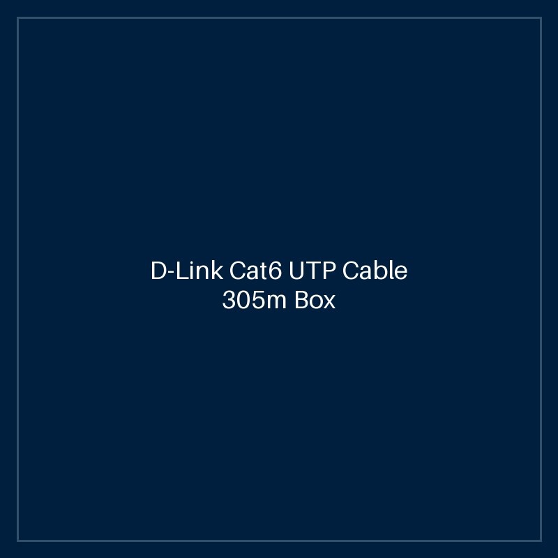 D-Link Cat6 UTP Cable 305m Box