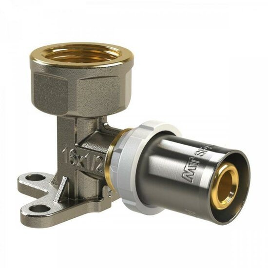 Wall Plated Elbow Press Multilayer Fitting