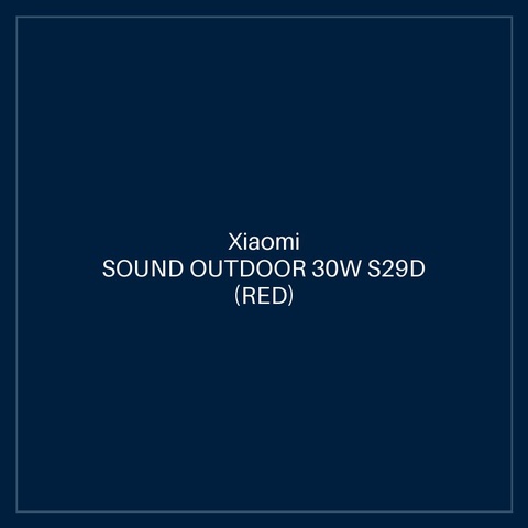 XIAOMI SOUND OUTDOOR 30W S29D (RED)