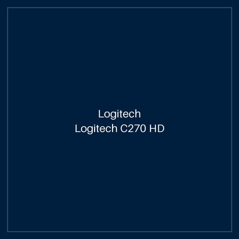 Logitech C270 HD Webcam 720p