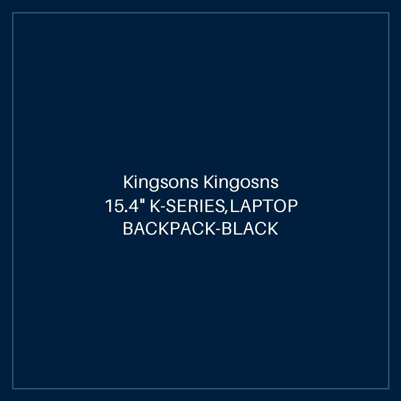 Kingsons Kingosns 15.4" K-SERIES,LAPTOP BACKPACK-BLACK