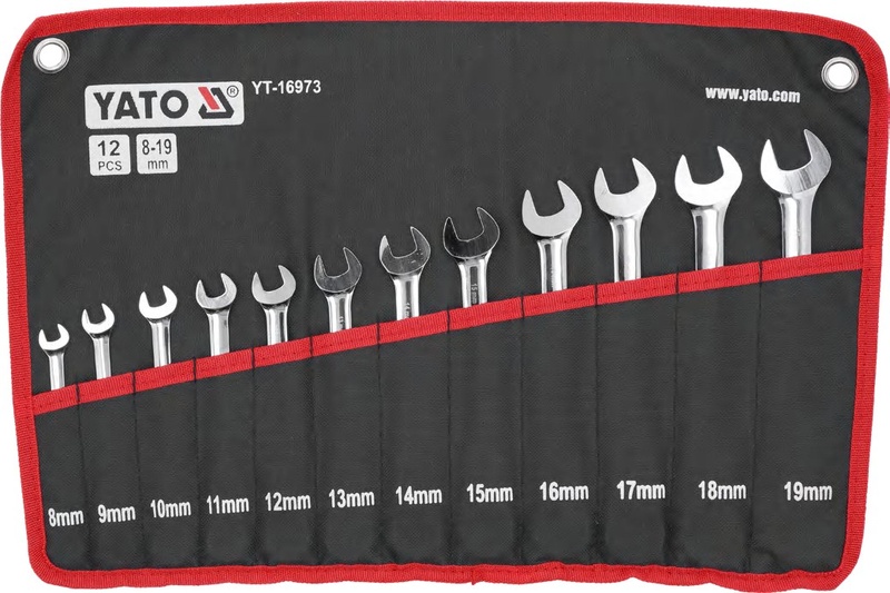 Flexible ratchet combination wrench set