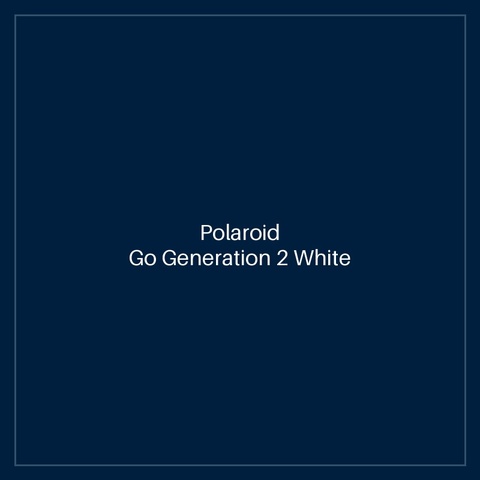 Polaroid Go Generation 2 White