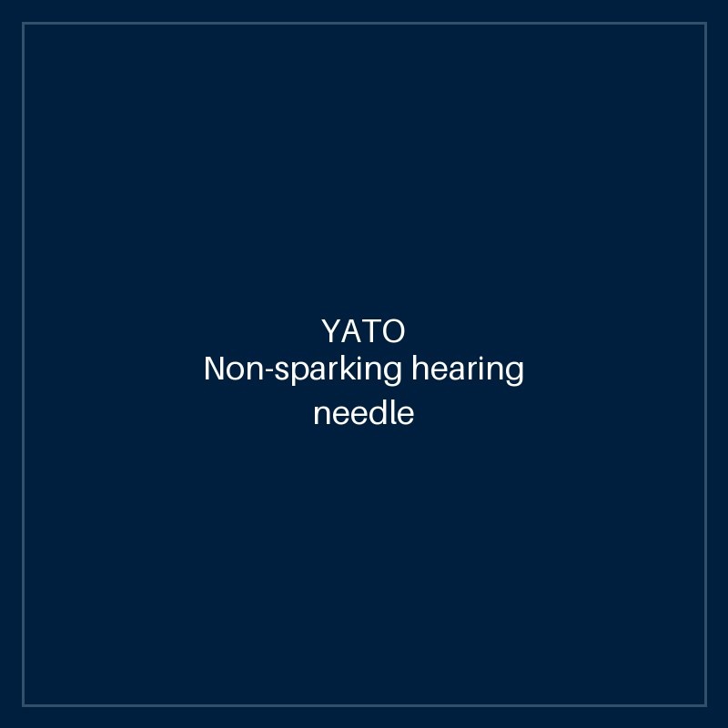 Non-sparking hearing needle