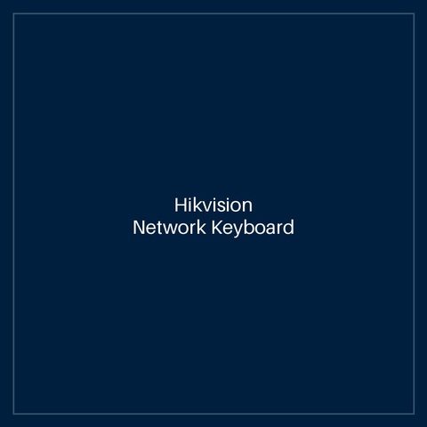 Hikvision Network Keyboard
