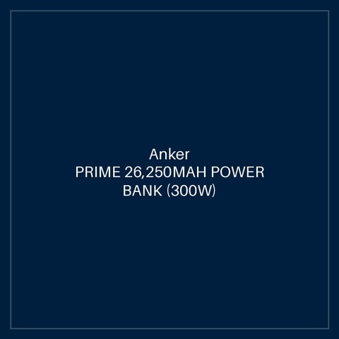 ANKER PRIME 26,250MAH POWER BANK (300W) BLACK
