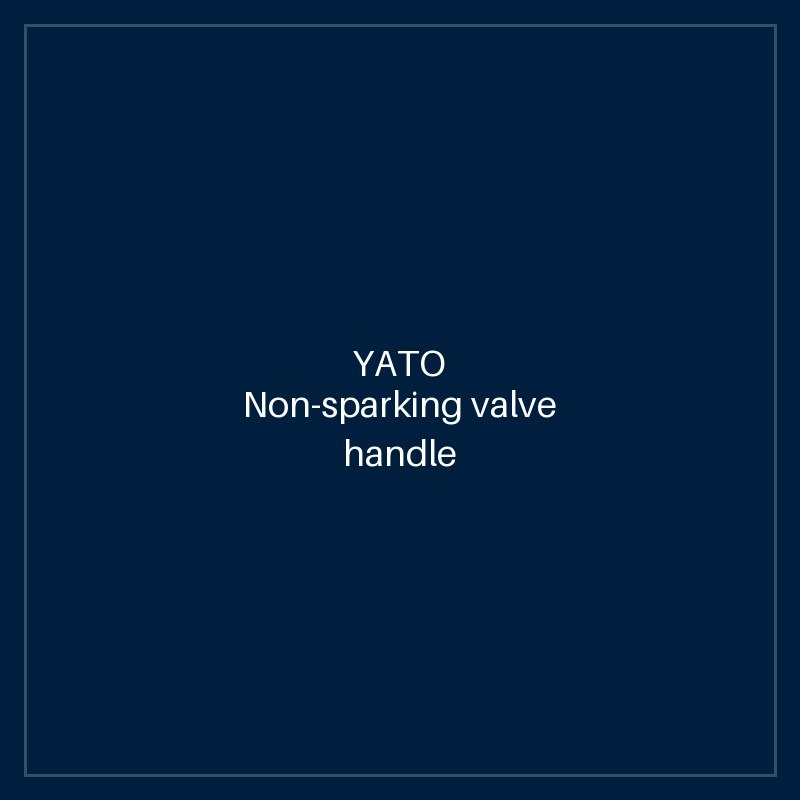 Non-sparking valve handle