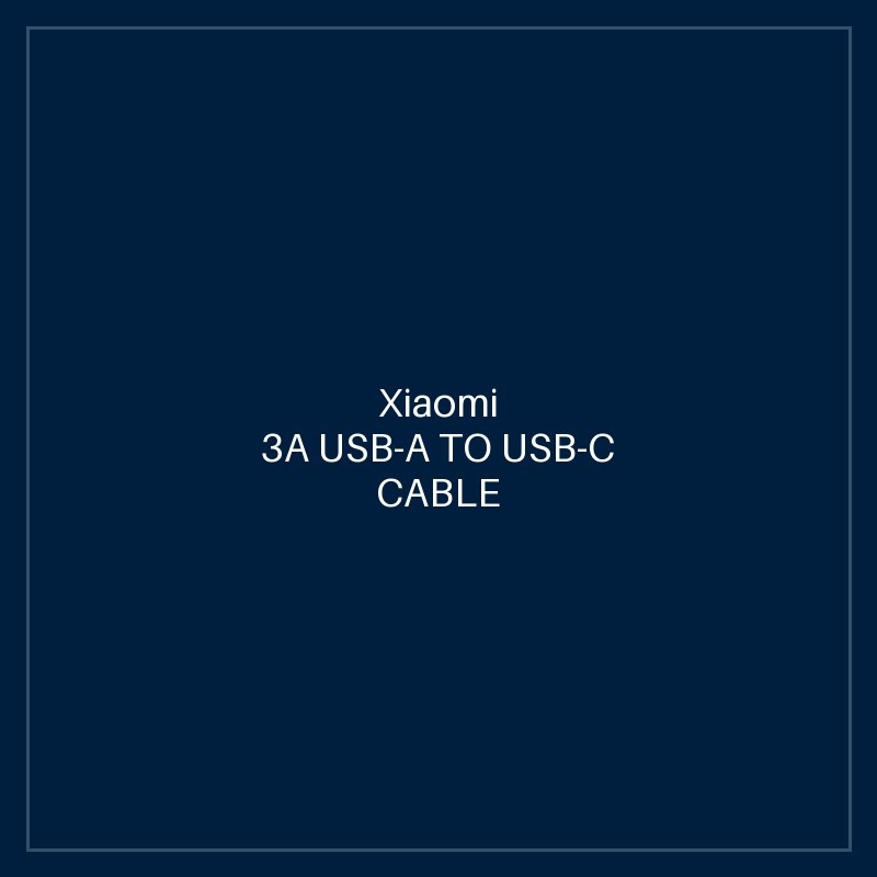 XIAOMI 3A USB-A TO USB-C CABLE (1M)