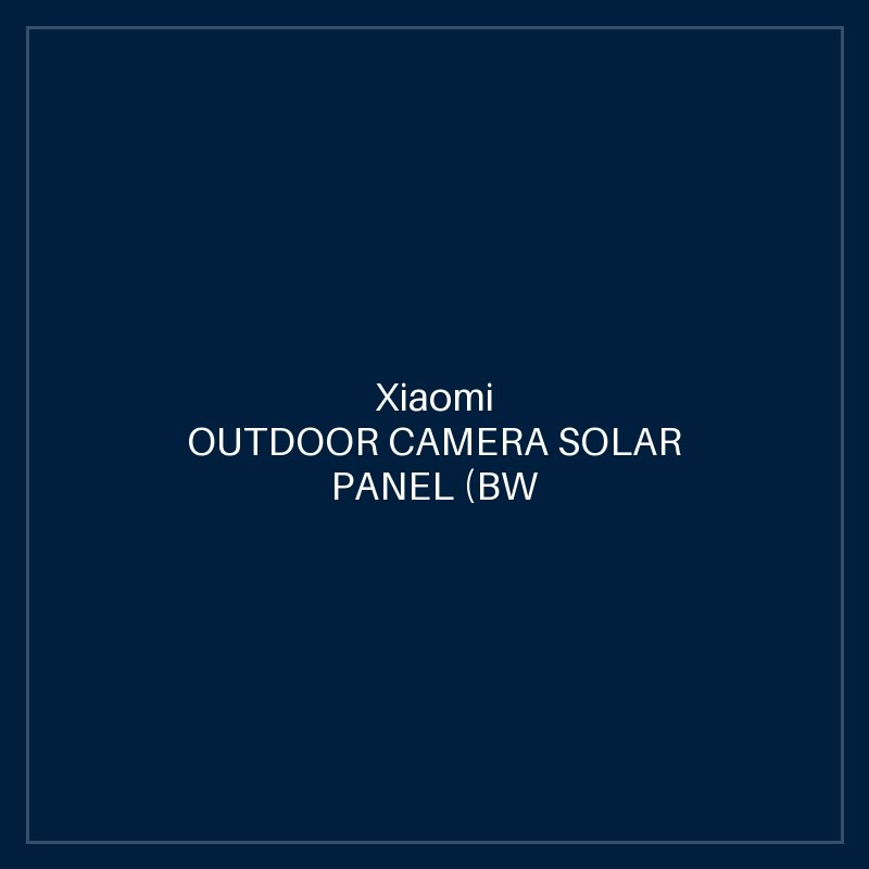 XIAOMI OUTDOOR CAMERA SOLAR PANEL (BW SERIES)