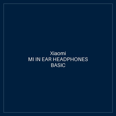 MI IN EAR HEADPHONES BASIC BLACK
