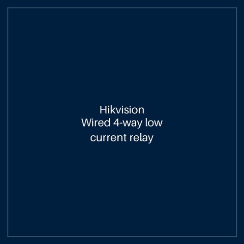 Hikvision Wired 4-way low current relay