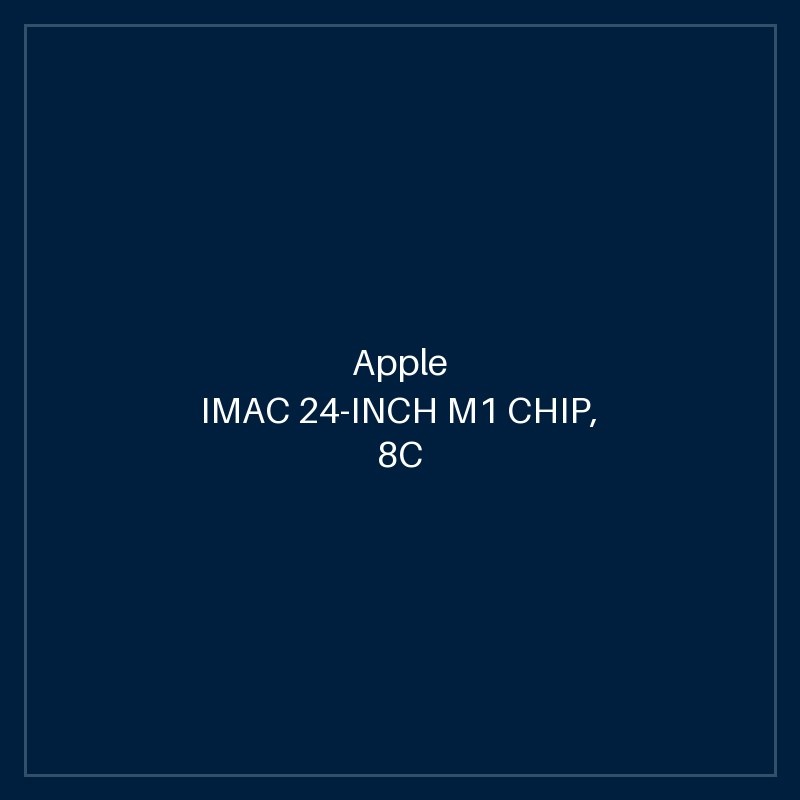 IMAC 24-INCH M1 CHIP, 8C CPU, 8C GPU, 8GB, 512GB GREEN