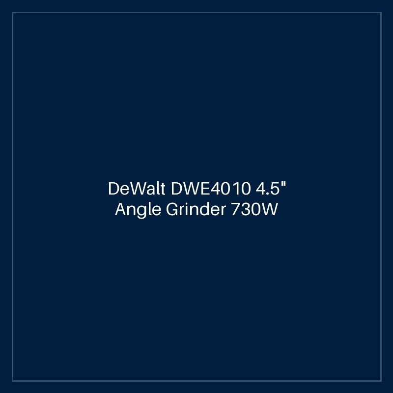 DeWalt DWE4010 4.5" Angle Grinder 730W