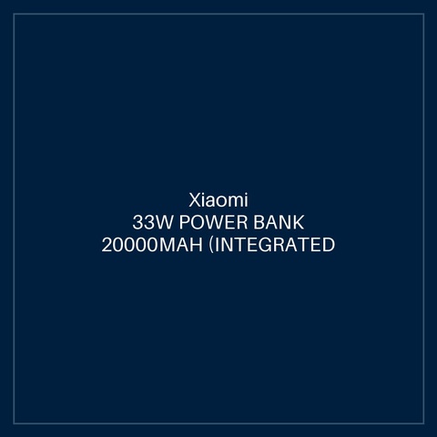 XIAOMI 33W POWER BANK 20000MAH (INTEGRATED CABLE) BLUE GL