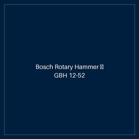 Bosch Rotary Hammer — GBH 12-52 DV