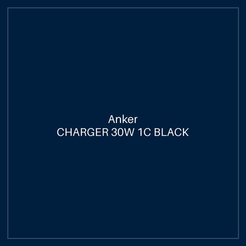 ANKER CHARGER 30W 1C BLACK