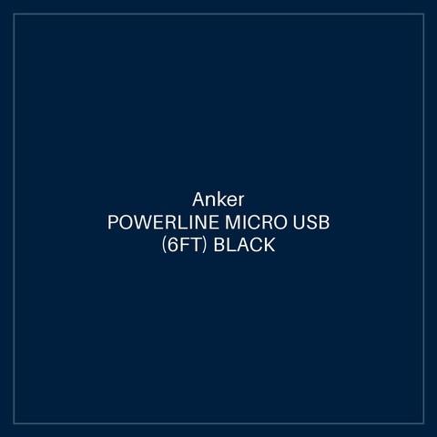 ANKER POWERLINE MICRO USB (6FT) BLACK