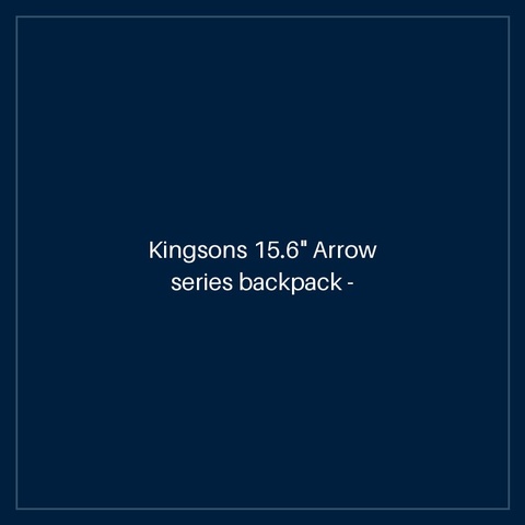 Kingsons 15.6" Arrow series backpack - Black