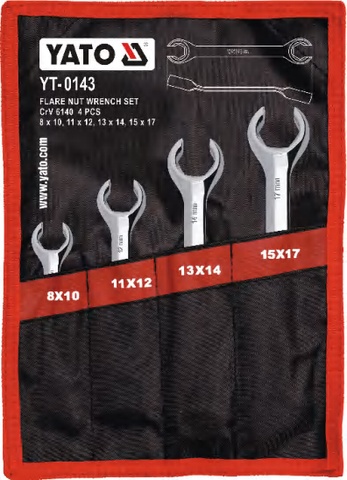 Flare nut wrench set