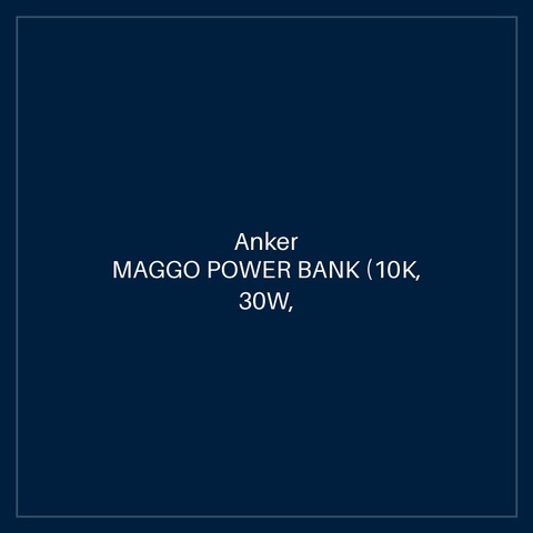 ANKER MAGGO POWER BANK (10K, 30W, BUILT-IN USB-C CABLE, MADE FOR APPLE WATCH) WHITE