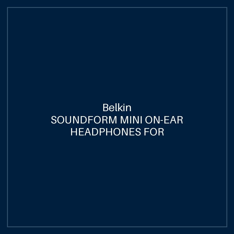 BELKIN SOUNDFORM MINI ON-EAR HEADPHONES FOR KIDS - BLUE