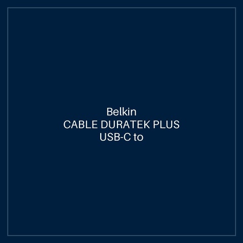 BELKIN CABLE DURATEK PLUS USB-C to USB-A WITH STRAP 1m - WHITE