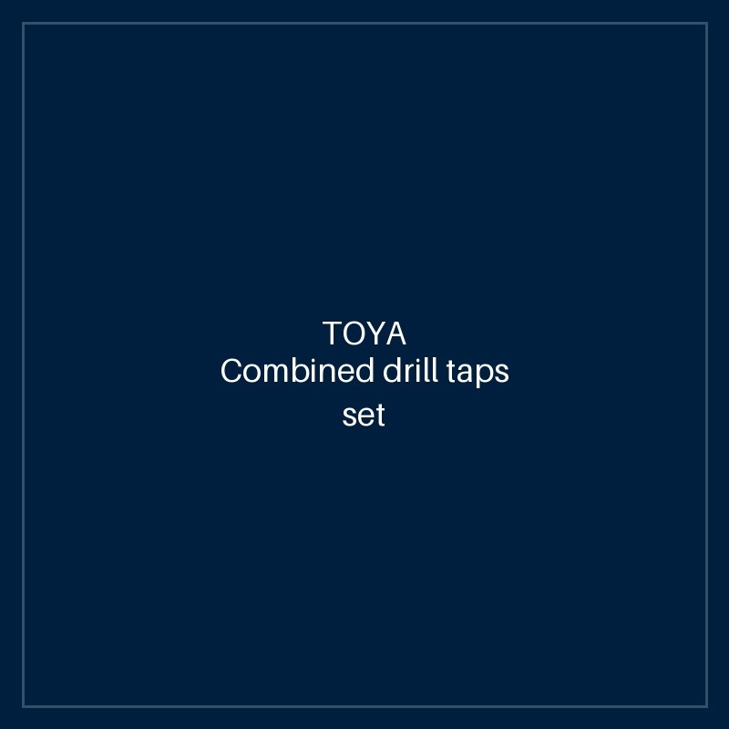 Combined drill taps set