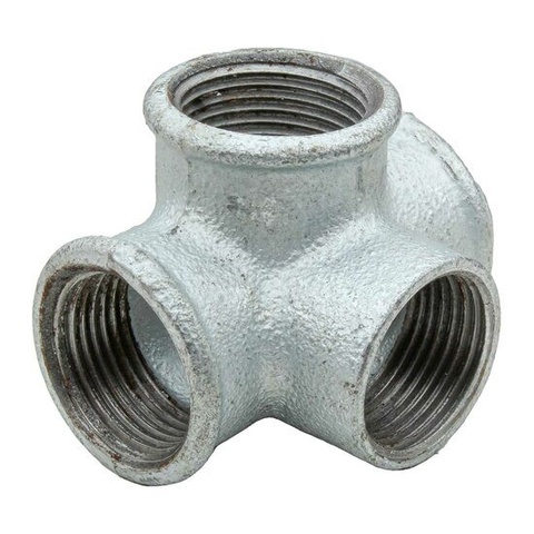 F Four Outlets Elbow Galvanized Iron