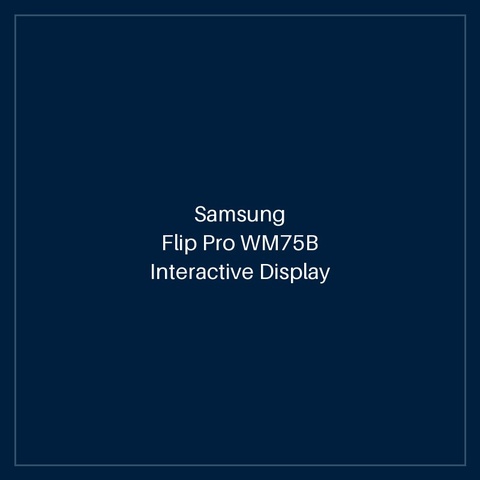 Flip Pro WM75B Interactive Display