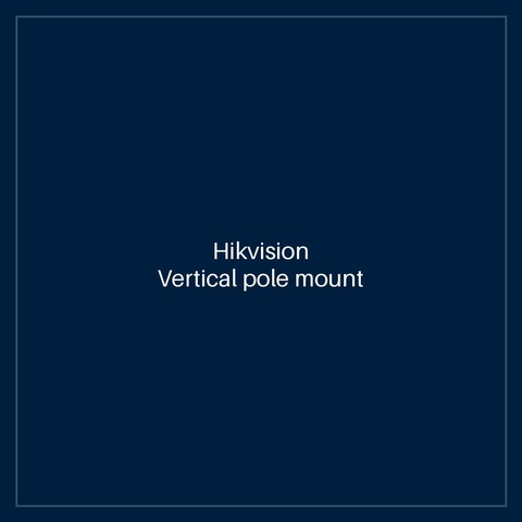 Hikvision Vertical pole mount